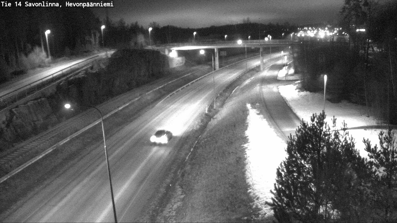 Weather Camera Image Road 14 Savonlinna, Hevonpäänniem, Savonlinna, Etelä-Savo