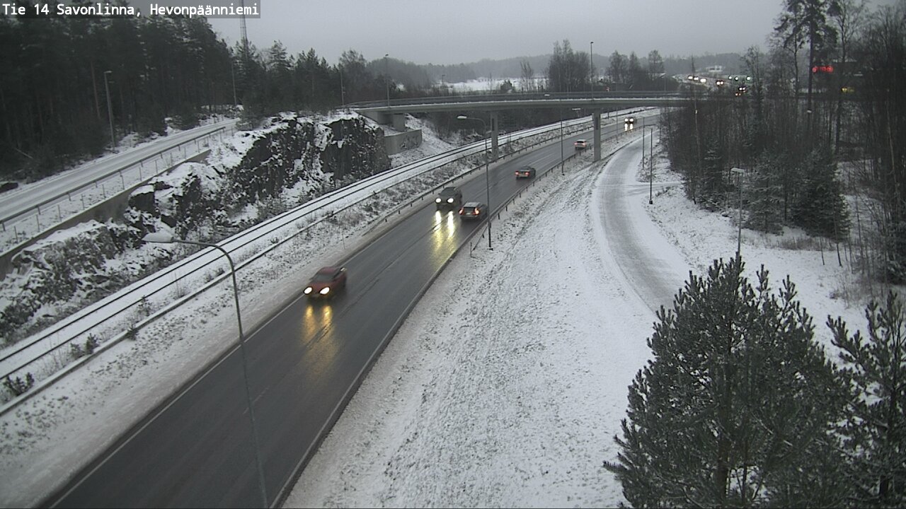 Weather Camera Image Väg 14 Nyslott, Hevonpäänniemi, Savonlinna, Etelä-Savo