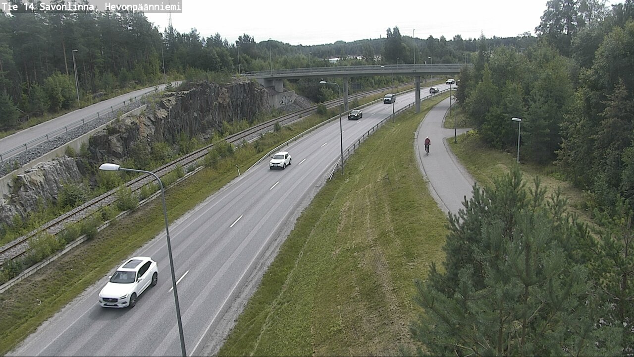Weather Camera Image Road 14 Savonlinna, Hevonpäänniem, Savonlinna, Etelä-Savo
