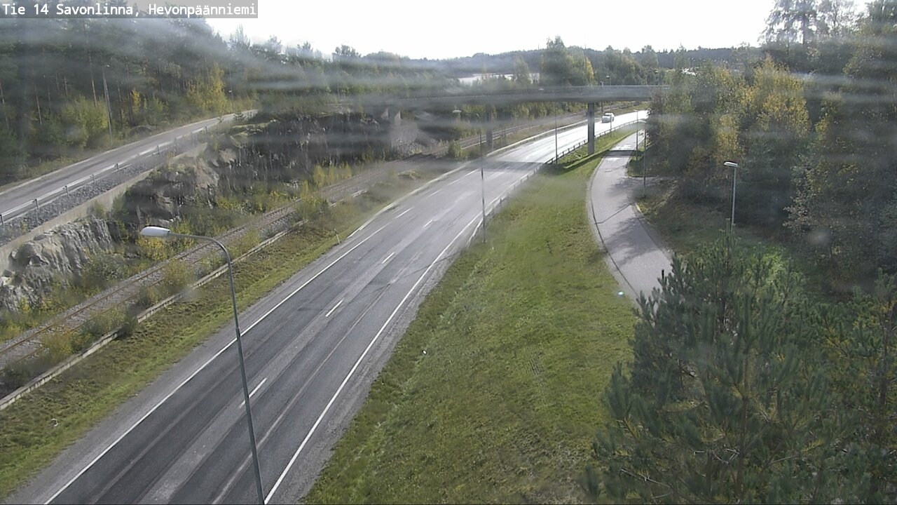 Weather Camera Image Road 14 Savonlinna, Hevonpäänniem, Savonlinna, Etelä-Savo