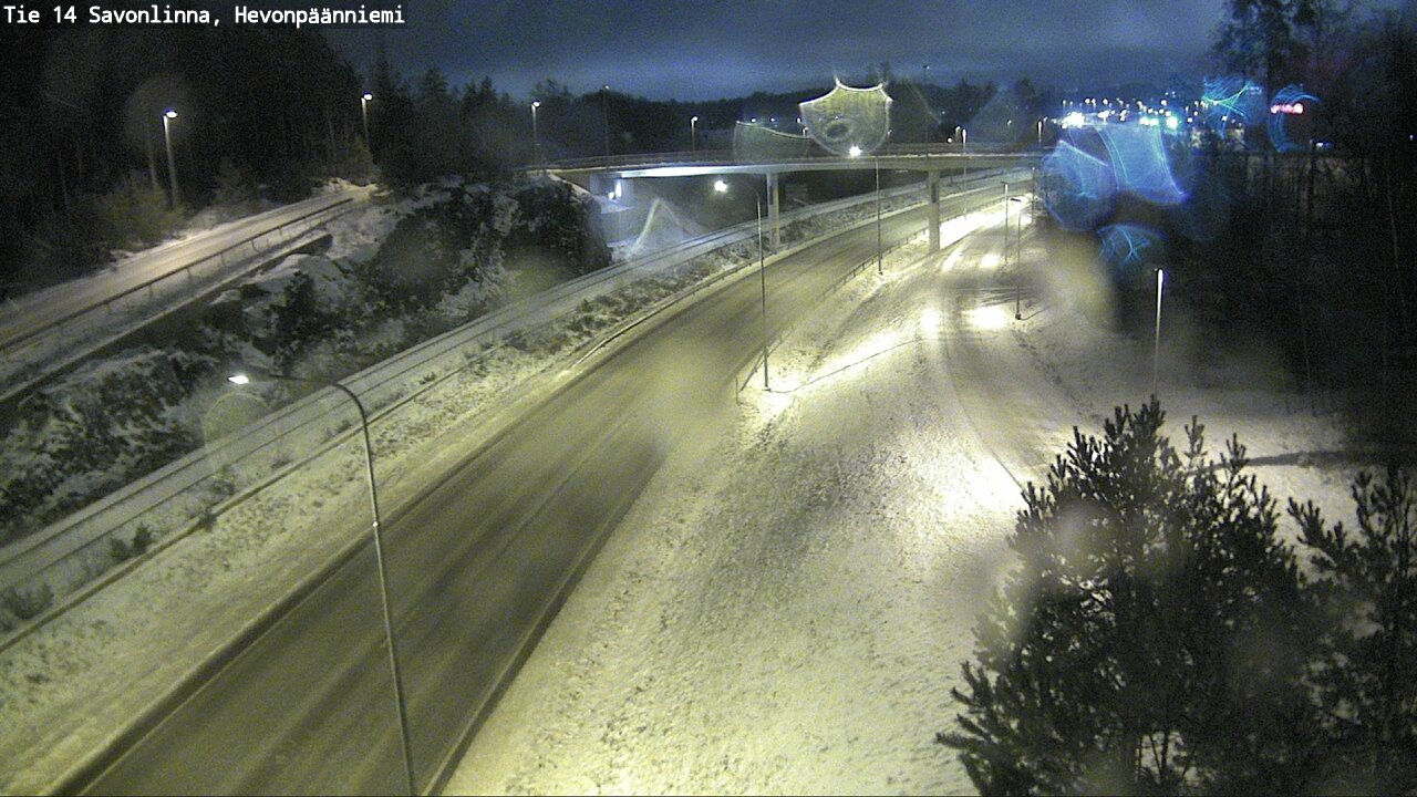 Weather Camera Image Väg 14 Nyslott, Hevonpäänniemi, Savonlinna, Etelä-Savo