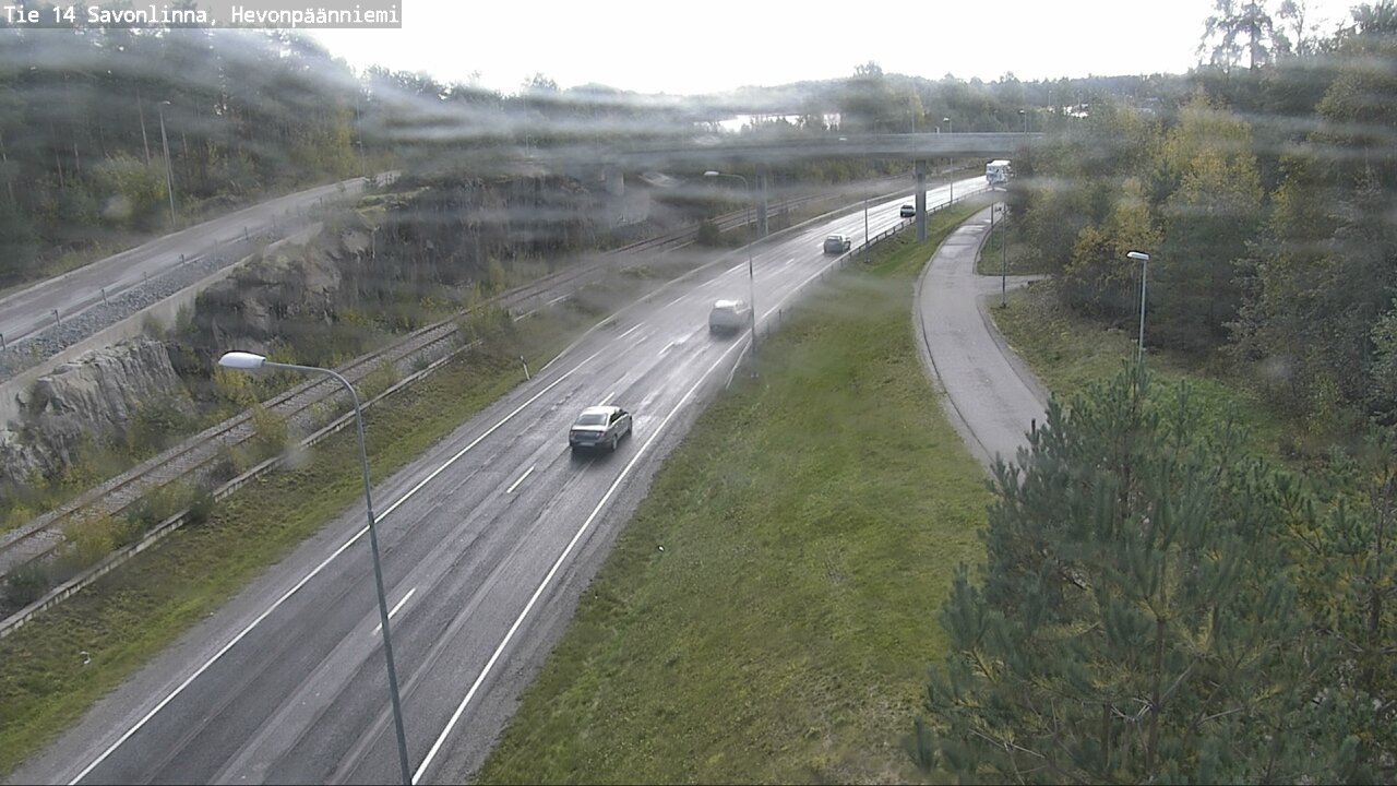 Weather Camera Image Road 14 Savonlinna, Hevonpäänniem, Savonlinna, Etelä-Savo