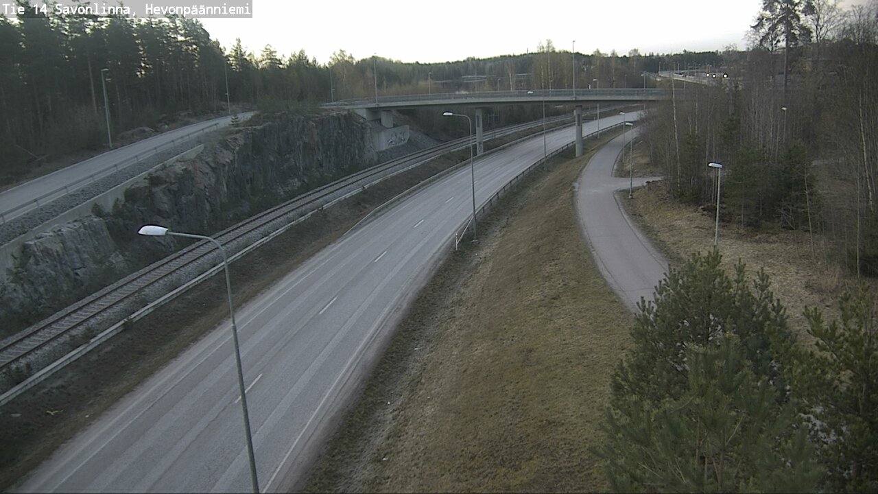 Weather Camera Image Road 14 Savonlinna, Hevonpäänniem, Savonlinna, Etelä-Savo