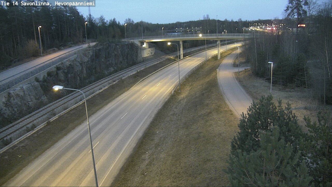 Weather Camera Image Väg 14 Nyslott, Hevonpäänniemi, Savonlinna, Etelä-Savo