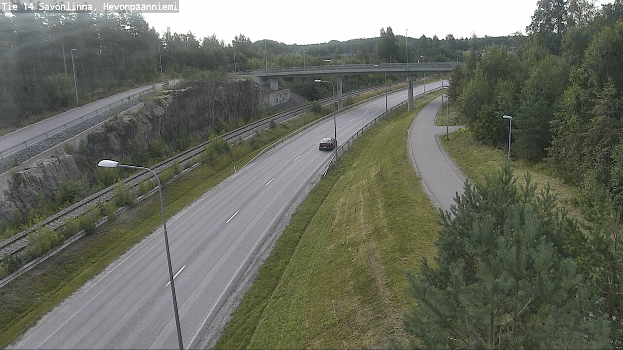 Weather Camera Image Road 14 Savonlinna, Hevonpäänniem, Savonlinna, Etelä-Savo