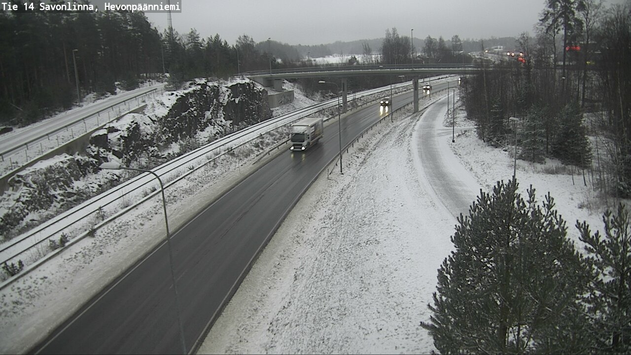 Weather Camera Image Väg 14 Nyslott, Hevonpäänniemi, Savonlinna, Etelä-Savo