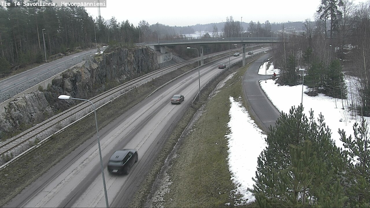 Weather Camera Image Road 14 Savonlinna, Hevonpäänniem, Savonlinna, Etelä-Savo