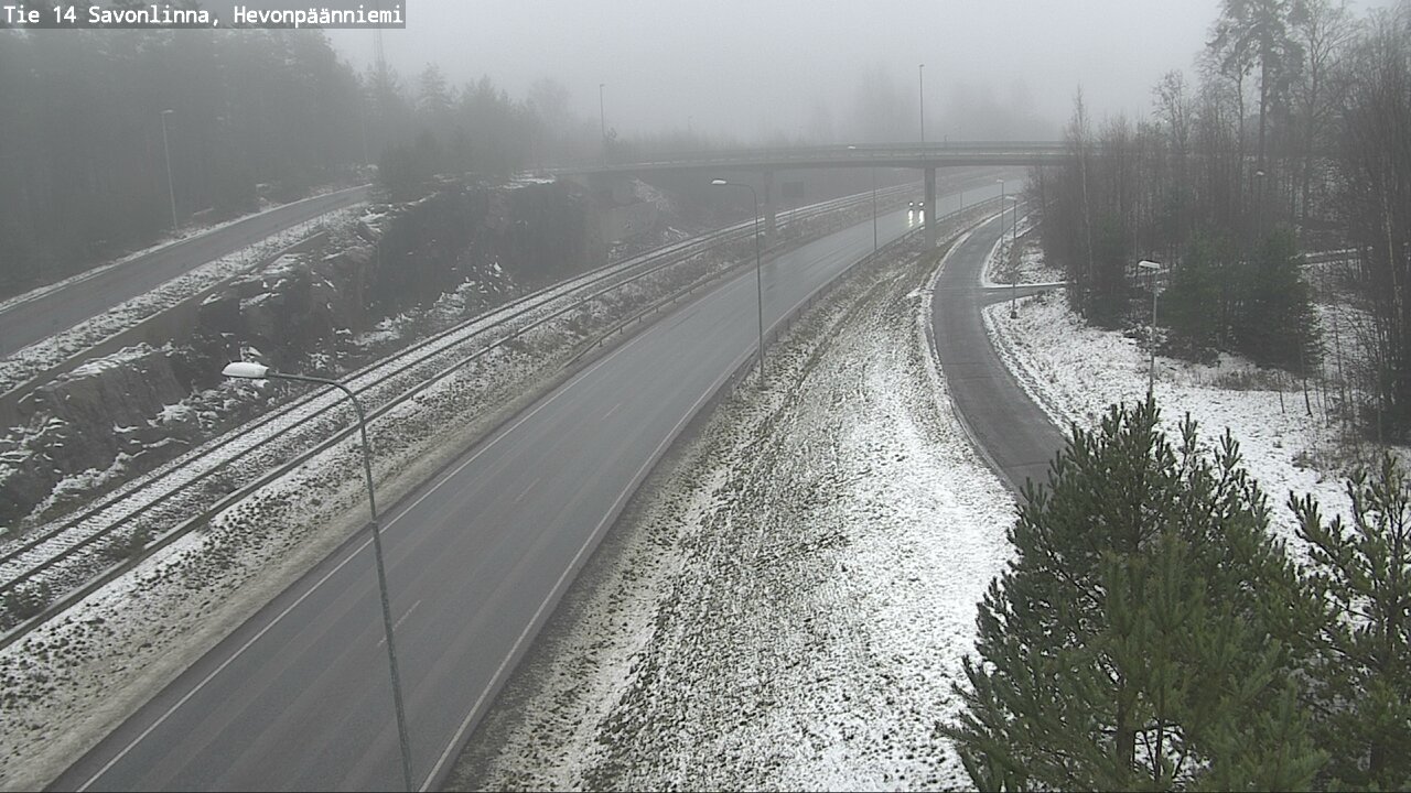 Weather Camera Image Väg 14 Nyslott, Hevonpäänniemi, Savonlinna, Etelä-Savo