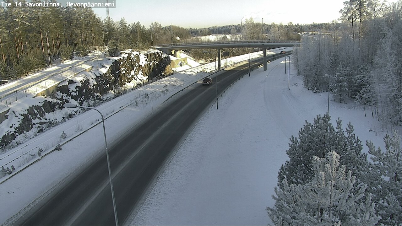 Weather Camera Image Road 14 Savonlinna, Hevonpäänniem, Savonlinna, Etelä-Savo