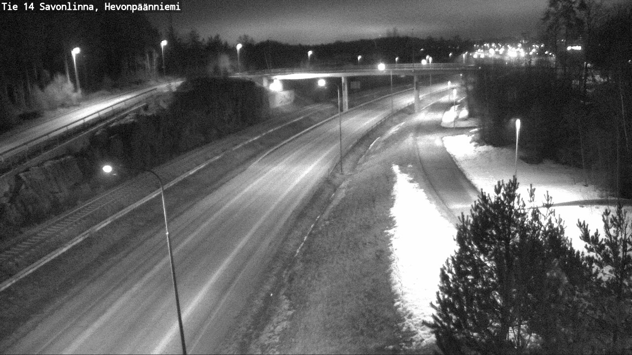 Weather Camera Image Road 14 Savonlinna, Hevonpäänniem, Savonlinna, Etelä-Savo