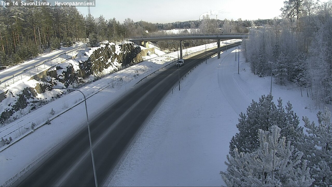 Weather Camera Image Road 14 Savonlinna, Hevonpäänniem, Savonlinna, Etelä-Savo