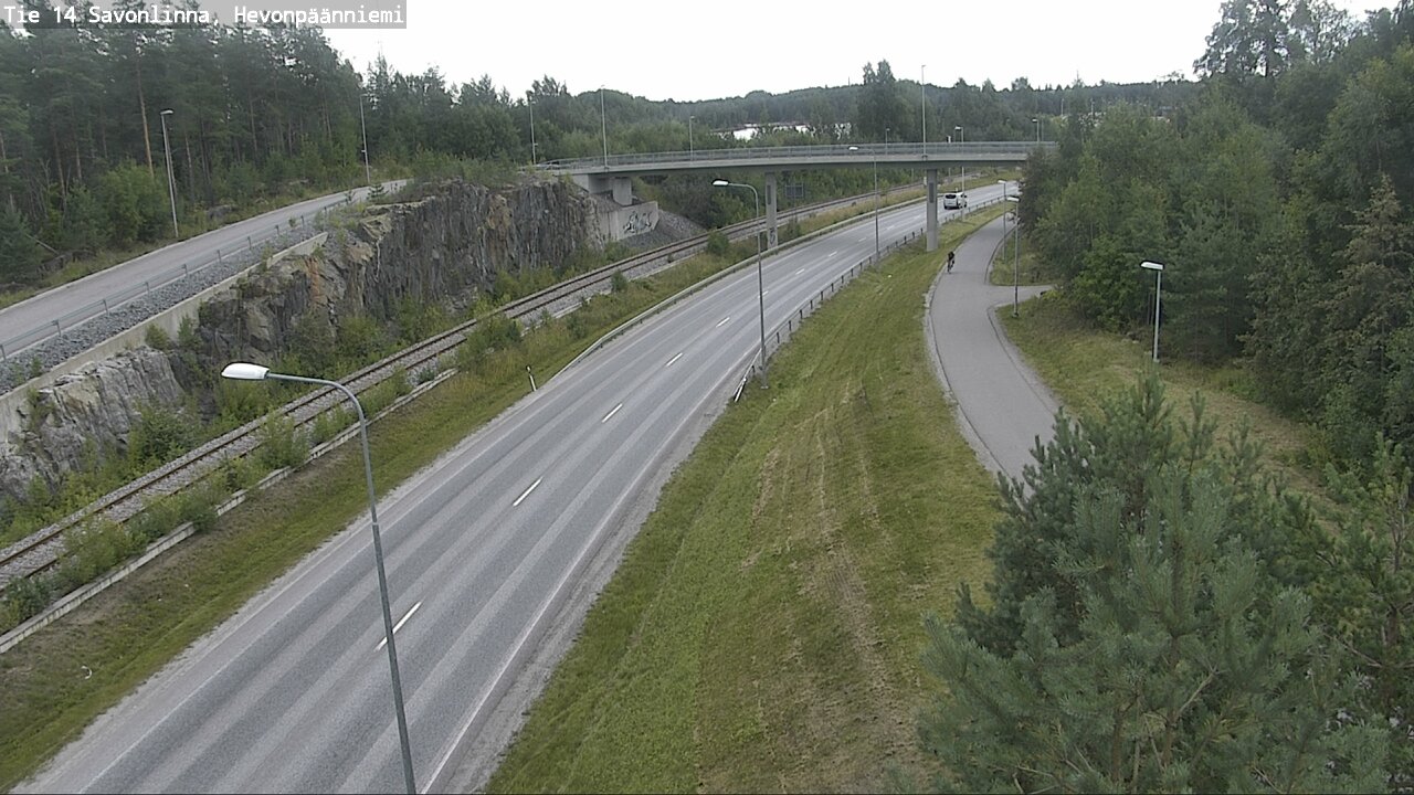 Weather Camera Image Road 14 Savonlinna, Hevonpäänniem, Savonlinna, Etelä-Savo