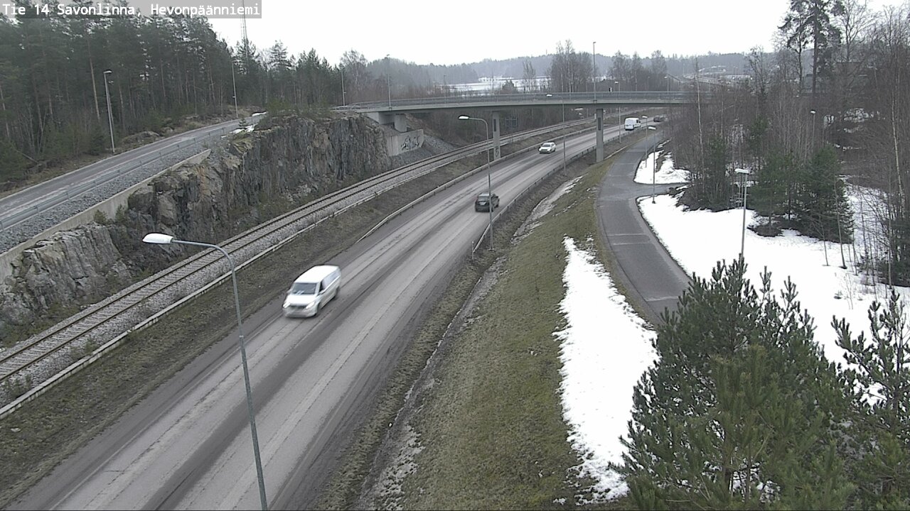 Weather Camera Image Road 14 Savonlinna, Hevonpäänniem, Savonlinna, Etelä-Savo