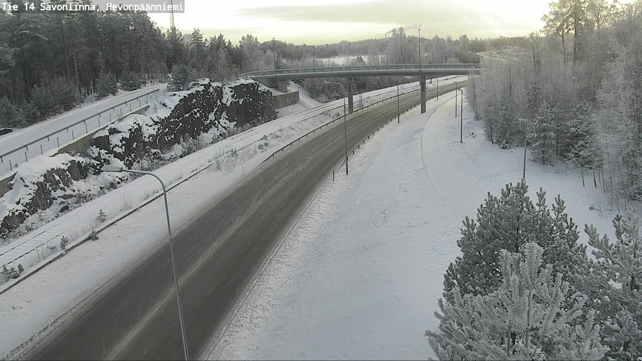 Weather Camera Image Road 14 Savonlinna, Hevonpäänniem, Savonlinna, Etelä-Savo