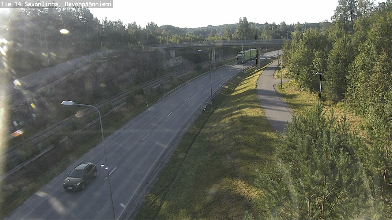 Weather Camera Image Road 14 Savonlinna, Hevonpäänniem, Savonlinna, Etelä-Savo