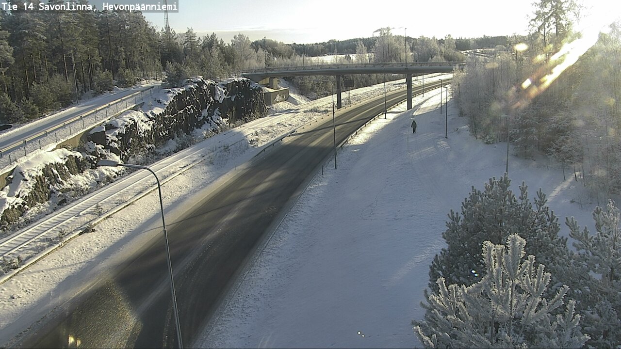 Weather Camera Image Road 14 Savonlinna, Hevonpäänniem, Savonlinna, Etelä-Savo