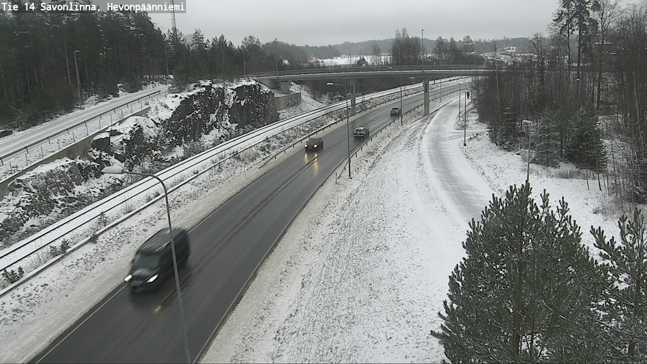Weather Camera Image Väg 14 Nyslott, Hevonpäänniemi, Savonlinna, Etelä-Savo