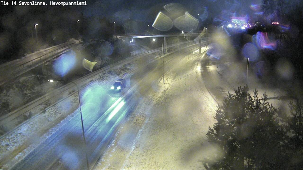 Weather Camera Image Väg 14 Nyslott, Hevonpäänniemi, Savonlinna, Etelä-Savo