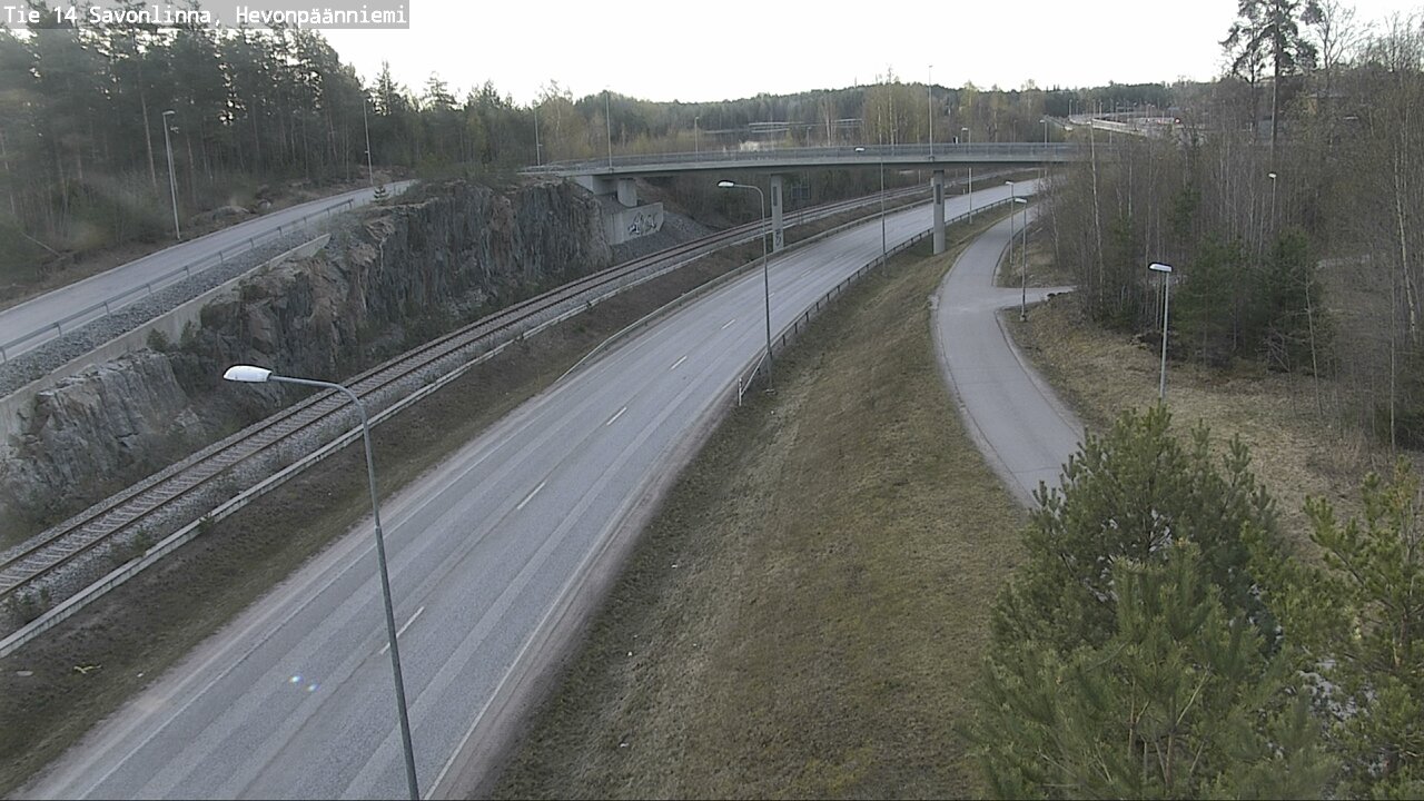 Weather Camera Image Road 14 Savonlinna, Hevonpäänniem, Savonlinna, Etelä-Savo