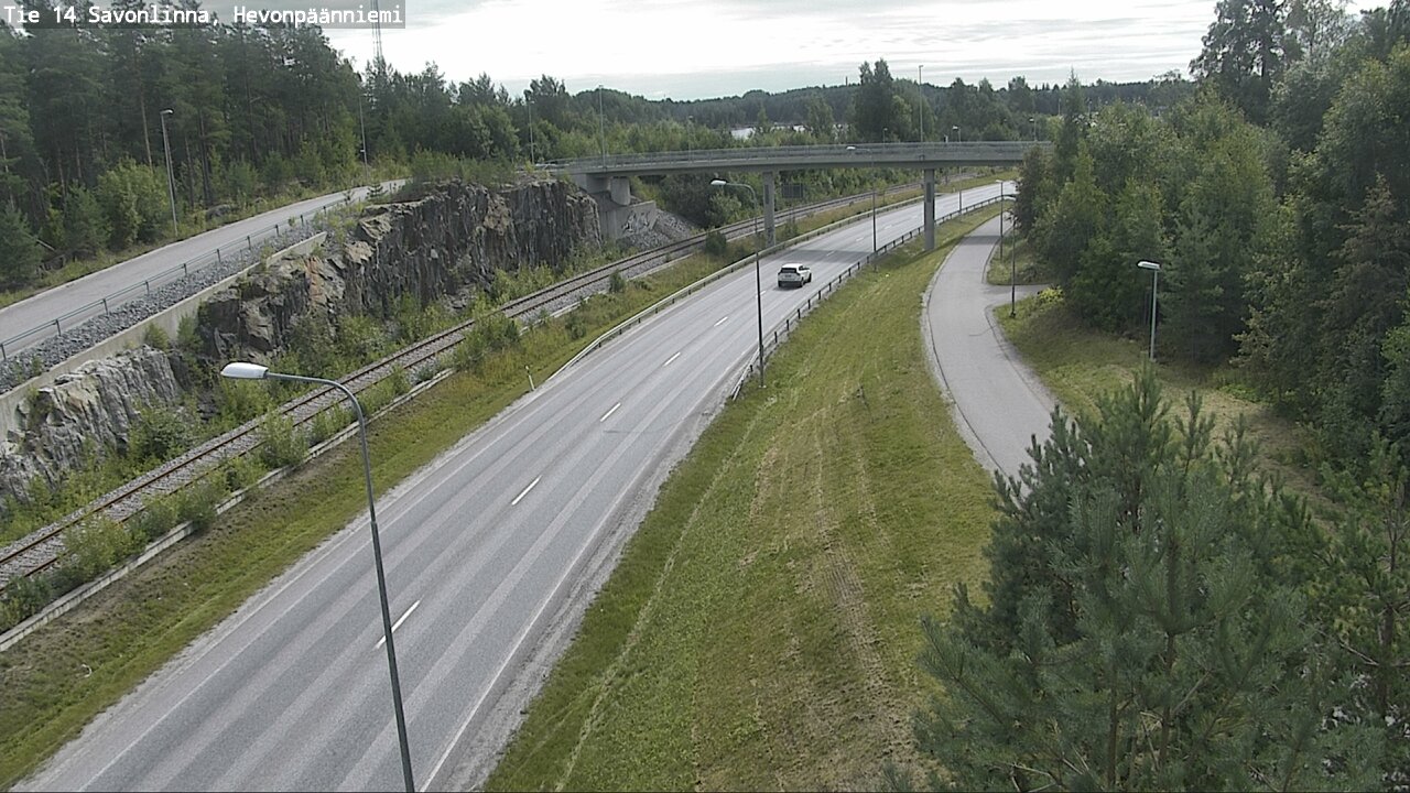 Weather Camera Image Road 14 Savonlinna, Hevonpäänniem, Savonlinna, Etelä-Savo