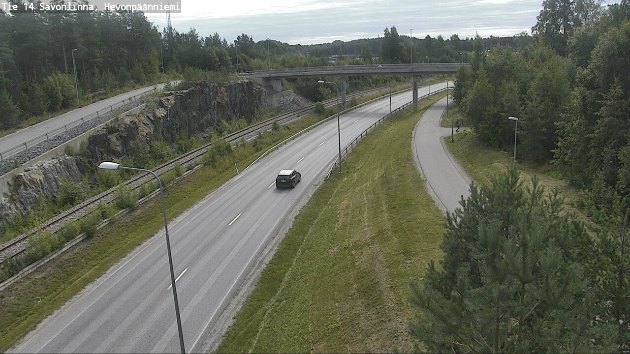 Weather Camera Image Road 14 Savonlinna, Hevonpäänniem, Savonlinna, Etelä-Savo