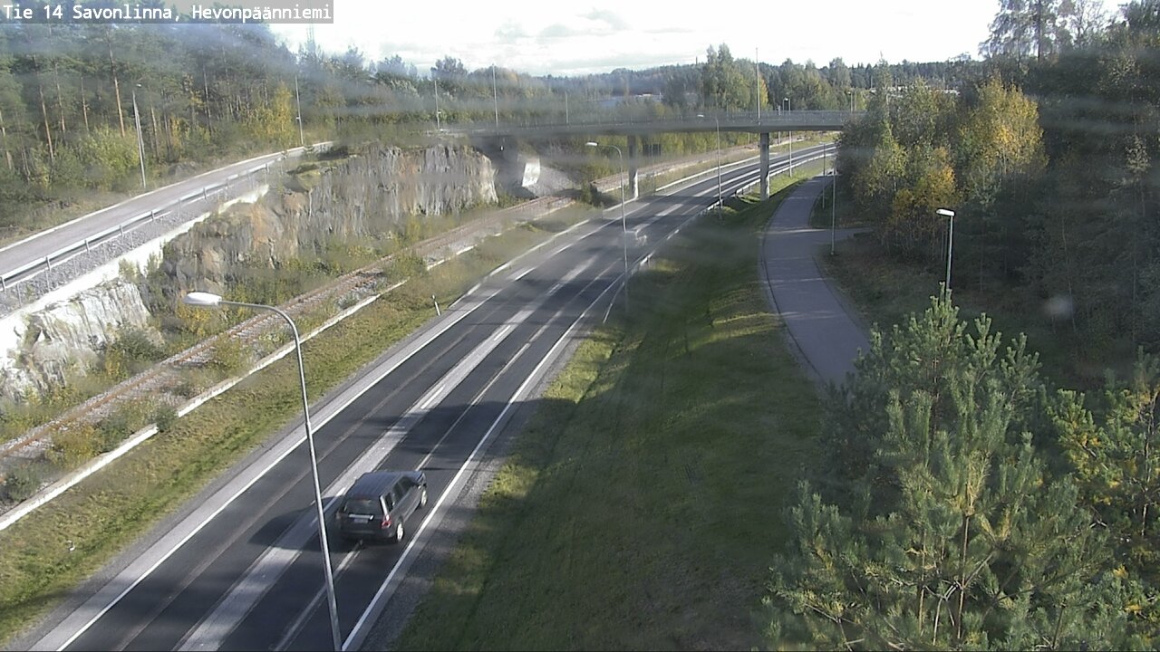 Weather Camera Image Road 14 Savonlinna, Hevonpäänniem, Savonlinna, Etelä-Savo