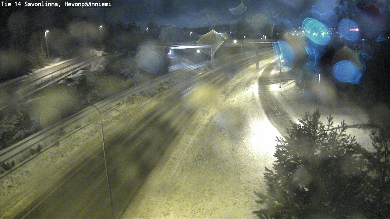 Weather Camera Image Väg 14 Nyslott, Hevonpäänniemi, Savonlinna, Etelä-Savo