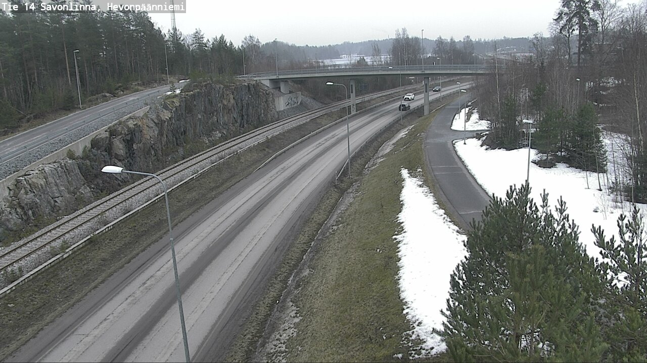 Weather Camera Image Road 14 Savonlinna, Hevonpäänniem, Savonlinna, Etelä-Savo