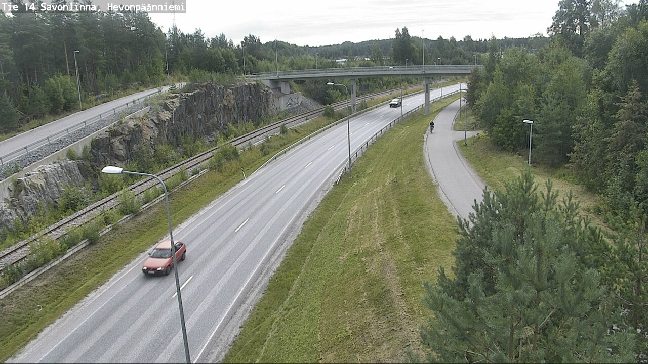 Weather Camera Image Road 14 Savonlinna, Hevonpäänniem, Savonlinna, Etelä-Savo