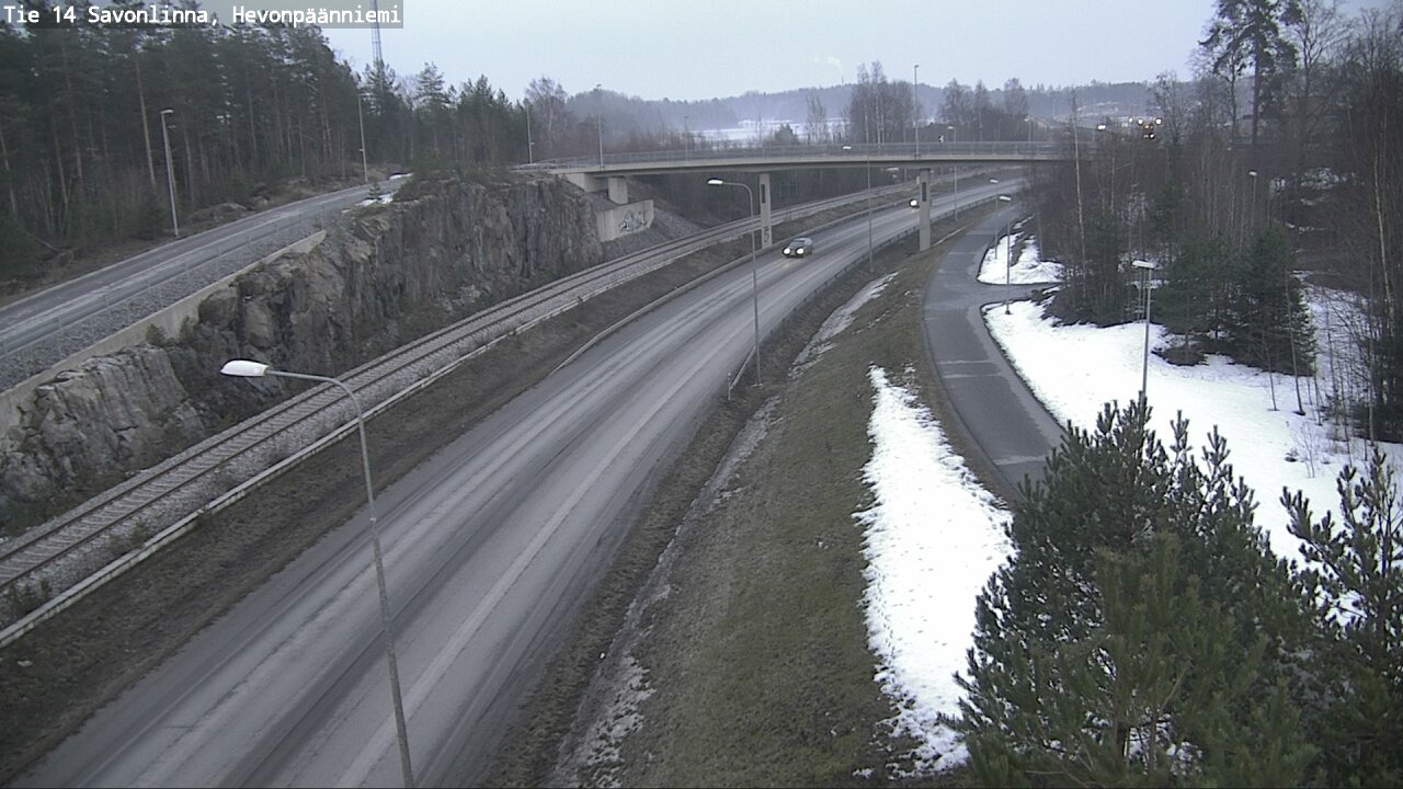 Weather Camera Image Road 14 Savonlinna, Hevonpäänniem, Savonlinna, Etelä-Savo
