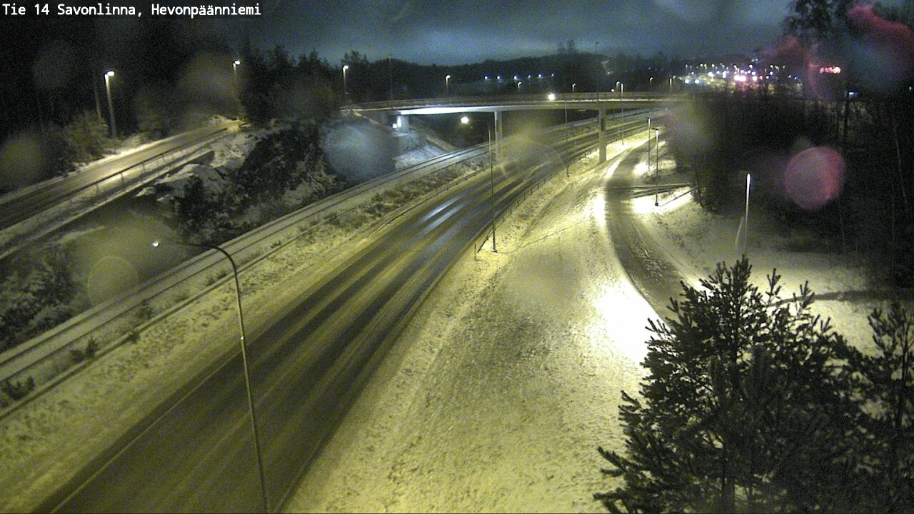 Weather Camera Image Väg 14 Nyslott, Hevonpäänniemi, Savonlinna, Etelä-Savo