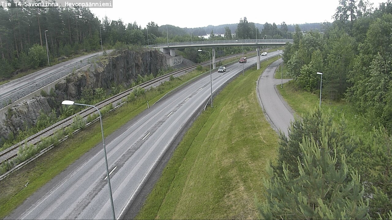 Weather Camera Image Väg 14 Nyslott, Hevonpäänniemi, Savonlinna, Etelä-Savo
