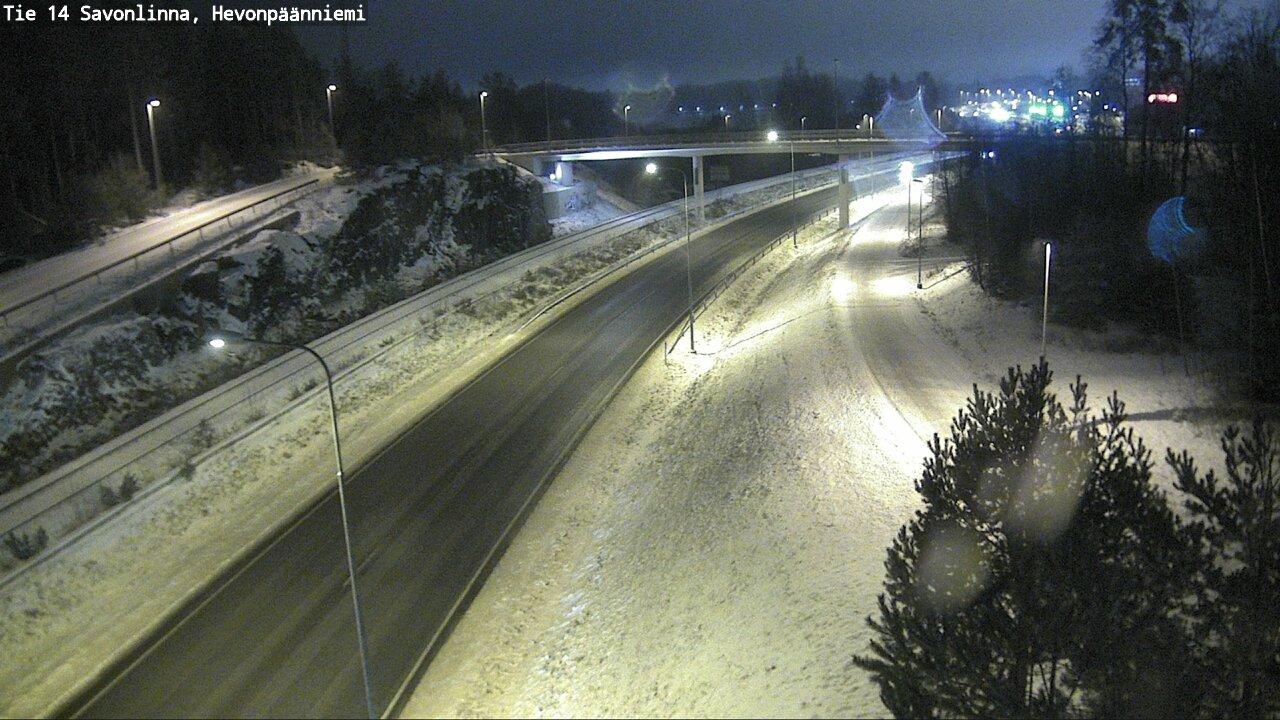 Weather Camera Image Väg 14 Nyslott, Hevonpäänniemi, Savonlinna, Etelä-Savo