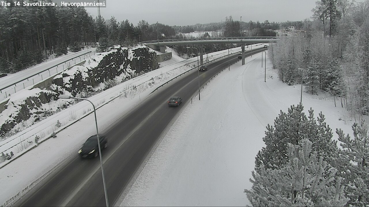 Weather Camera Image Road 14 Savonlinna, Hevonpäänniem, Savonlinna, Etelä-Savo
