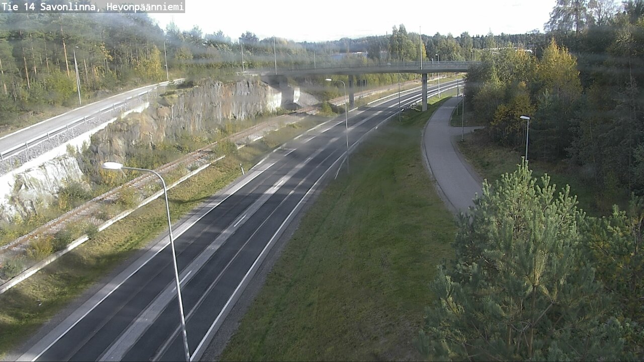 Weather Camera Image Road 14 Savonlinna, Hevonpäänniem, Savonlinna, Etelä-Savo