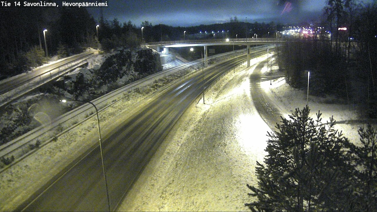 Weather Camera Image Väg 14 Nyslott, Hevonpäänniemi, Savonlinna, Etelä-Savo