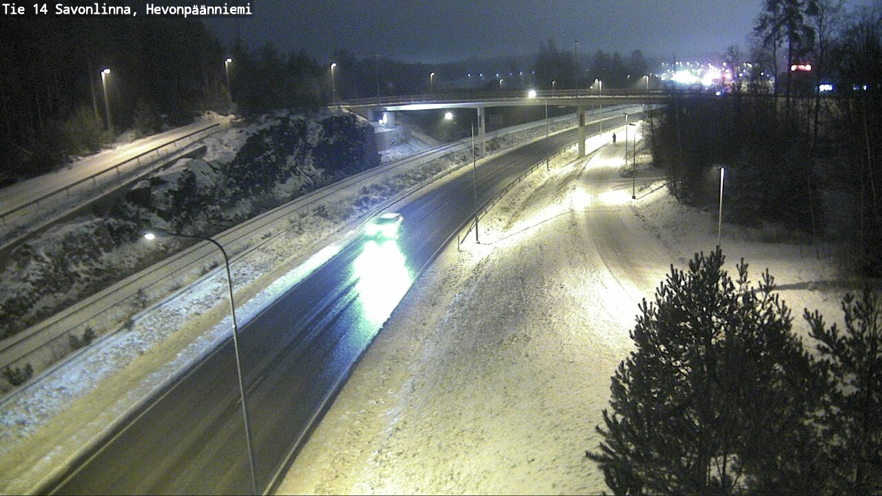 Weather Camera Image Väg 14 Nyslott, Hevonpäänniemi, Savonlinna, Etelä-Savo