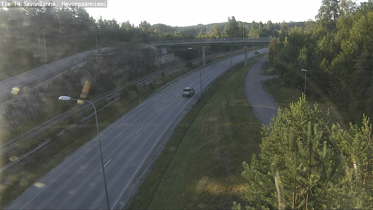 Weather Camera Image Road 14 Savonlinna, Hevonpäänniem, Savonlinna, Etelä-Savo