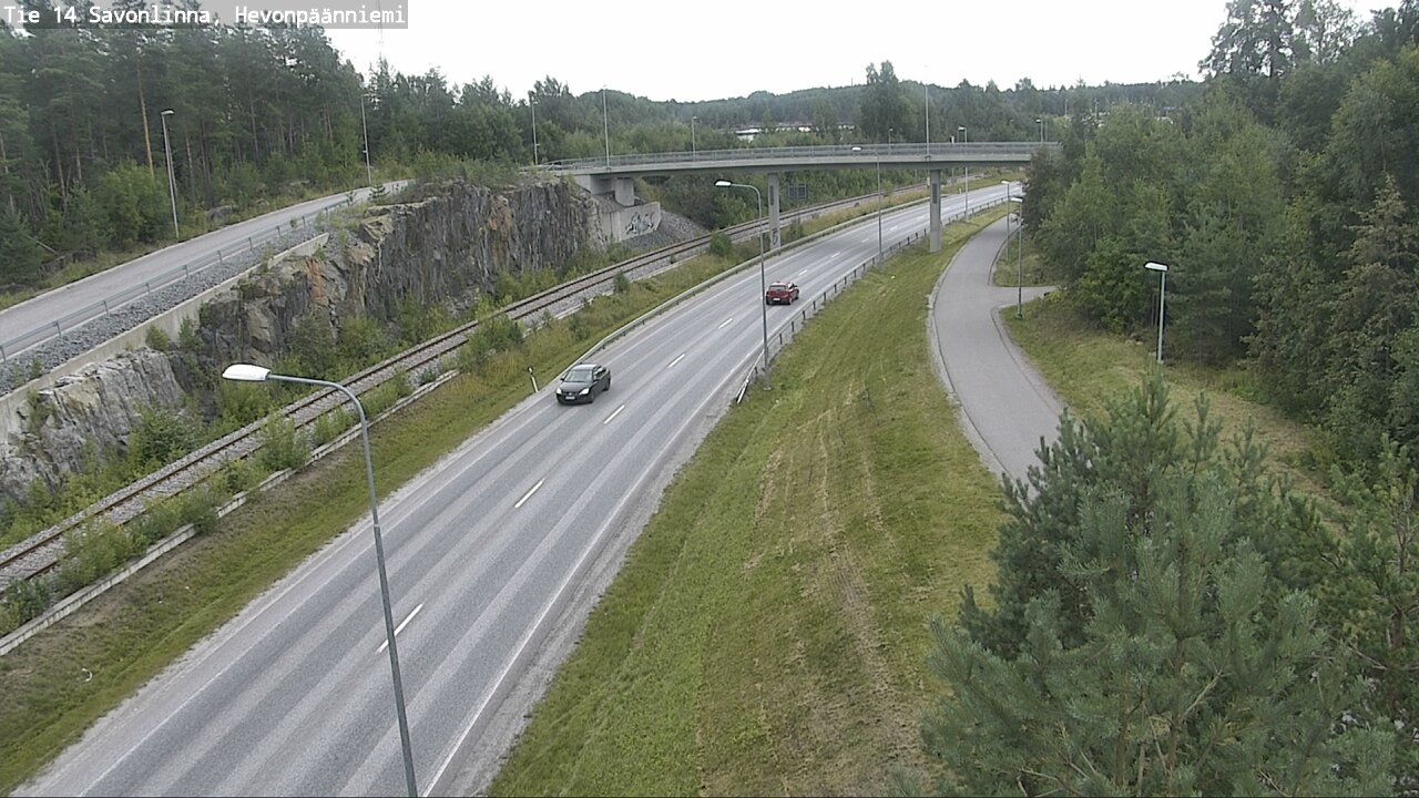 Weather Camera Image Road 14 Savonlinna, Hevonpäänniem, Savonlinna, Etelä-Savo