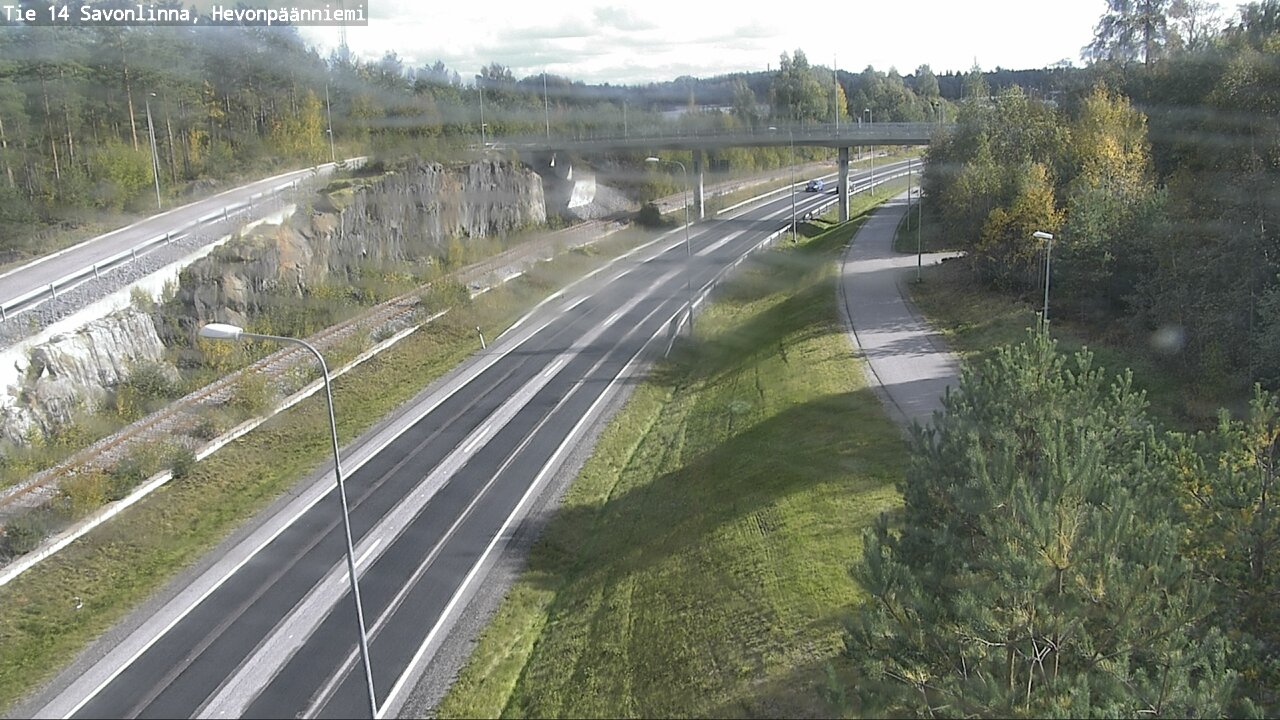 Weather Camera Image Road 14 Savonlinna, Hevonpäänniem, Savonlinna, Etelä-Savo