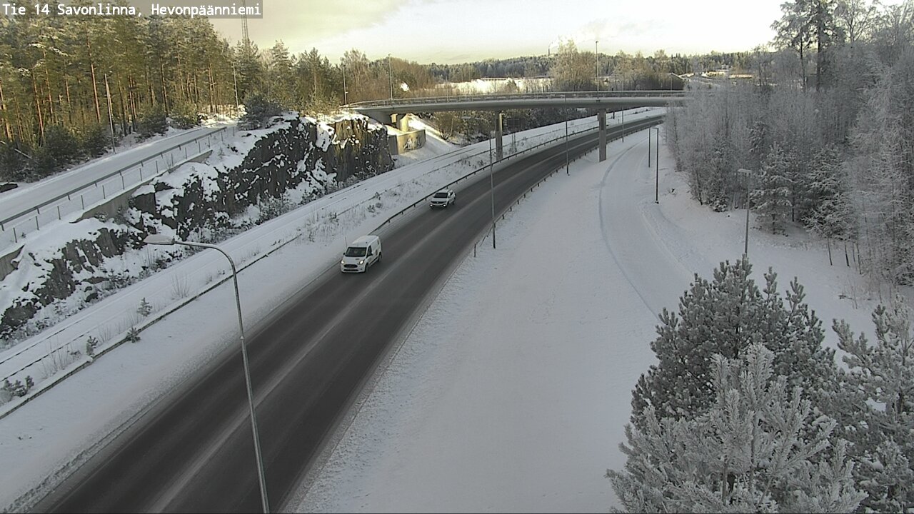 Weather Camera Image Road 14 Savonlinna, Hevonpäänniem, Savonlinna, Etelä-Savo