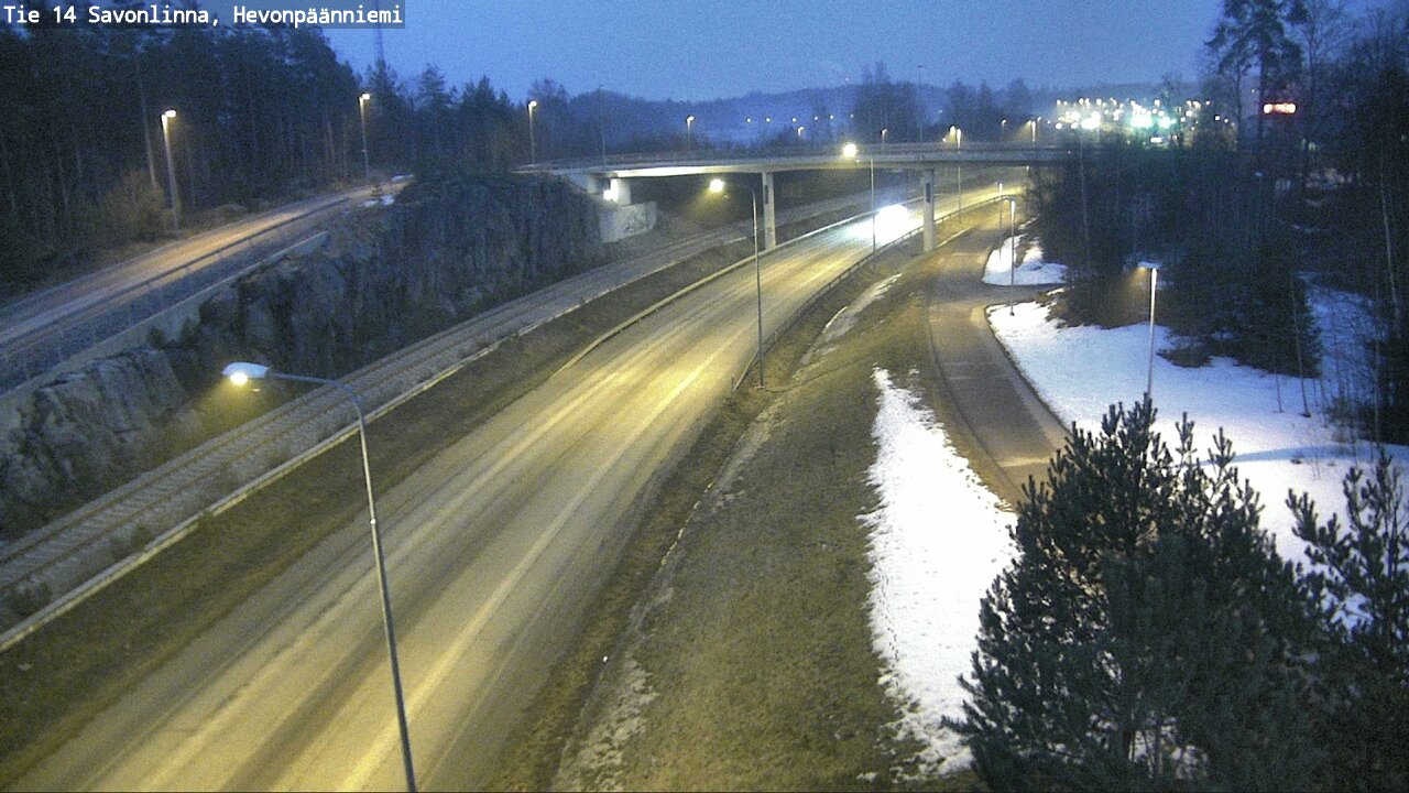 Weather Camera Image Road 14 Savonlinna, Hevonpäänniem, Savonlinna, Etelä-Savo