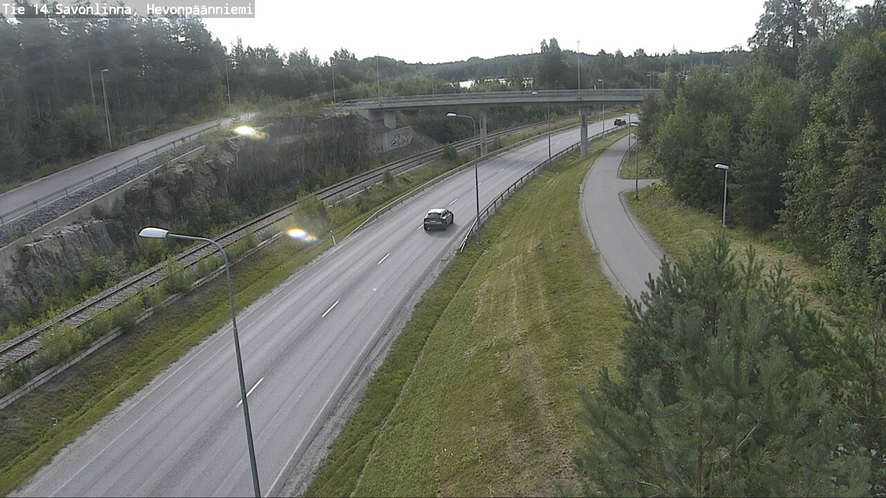 Weather Camera Image Road 14 Savonlinna, Hevonpäänniem, Savonlinna, Etelä-Savo