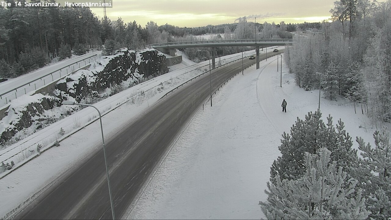Weather Camera Image Road 14 Savonlinna, Hevonpäänniem, Savonlinna, Etelä-Savo