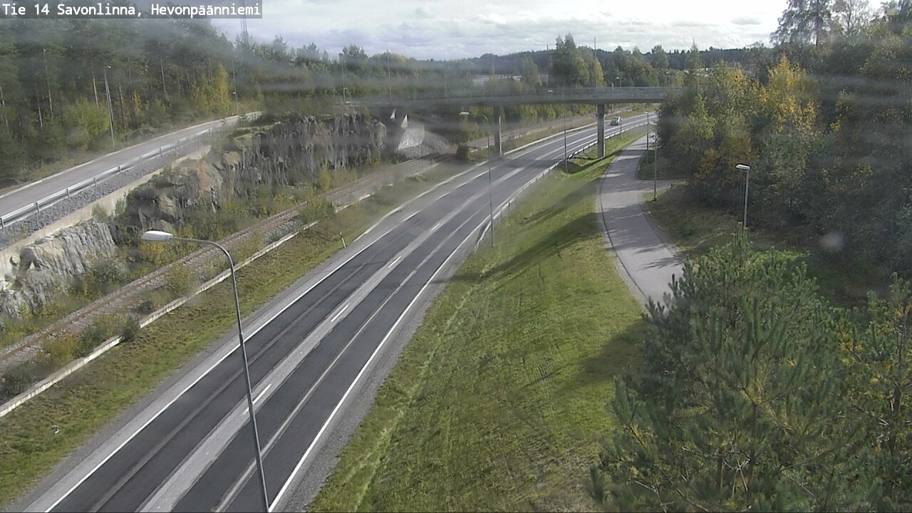 Weather Camera Image Road 14 Savonlinna, Hevonpäänniem, Savonlinna, Etelä-Savo
