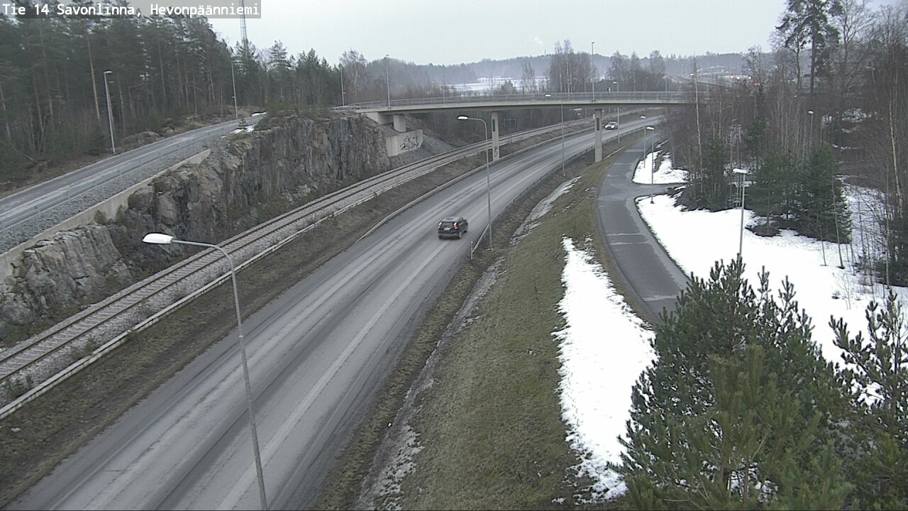 Weather Camera Image Road 14 Savonlinna, Hevonpäänniem, Savonlinna, Etelä-Savo