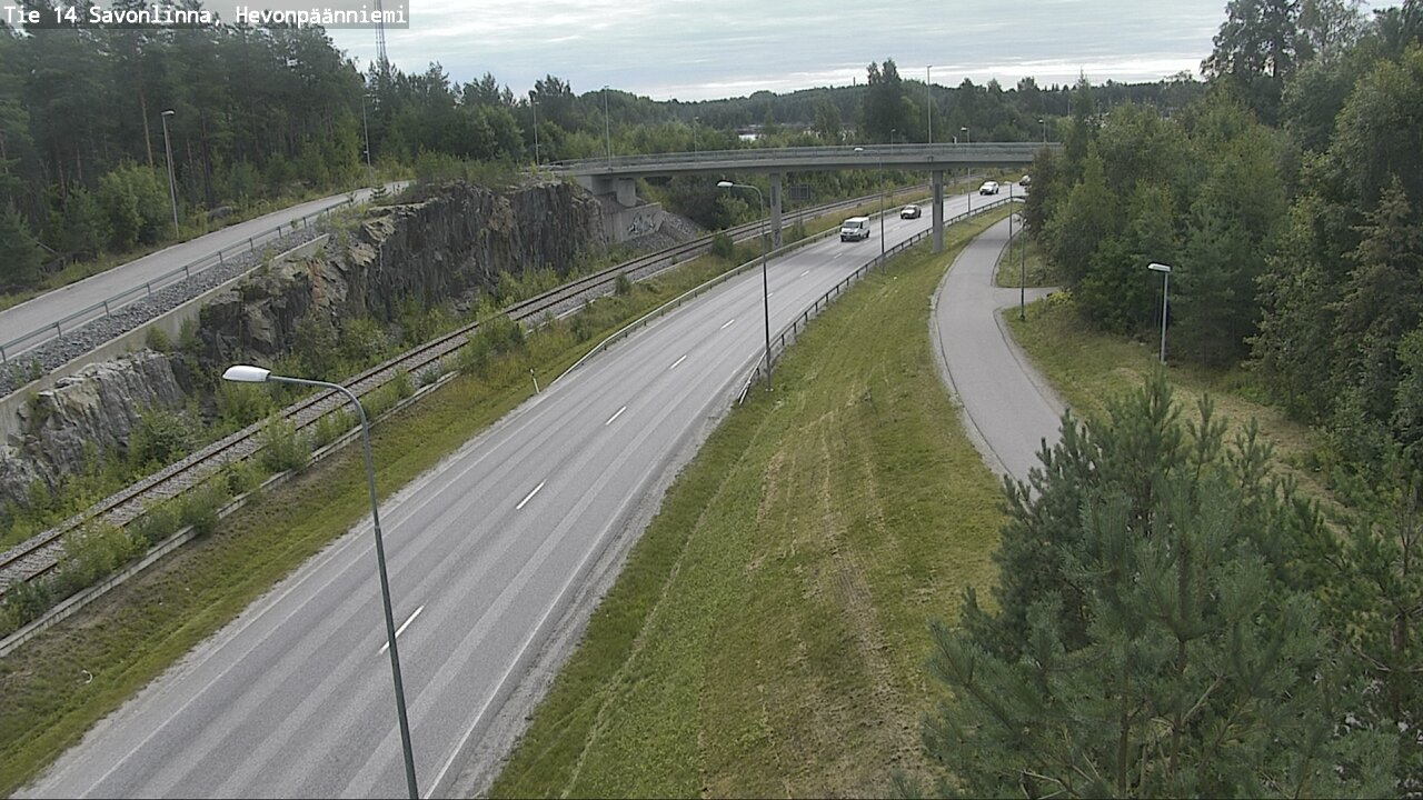 Weather Camera Image Road 14 Savonlinna, Hevonpäänniem, Savonlinna, Etelä-Savo