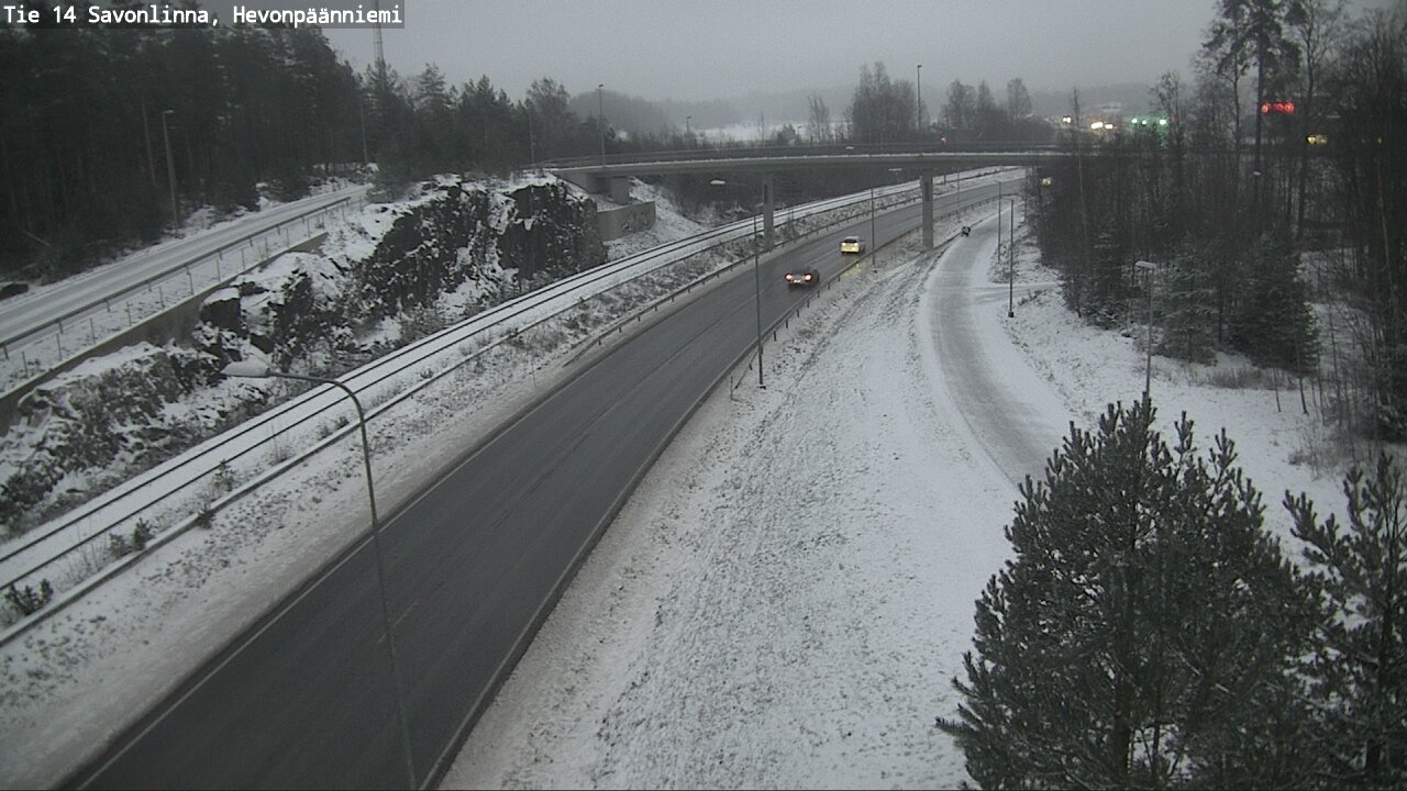 Weather Camera Image Väg 14 Nyslott, Hevonpäänniemi, Savonlinna, Etelä-Savo