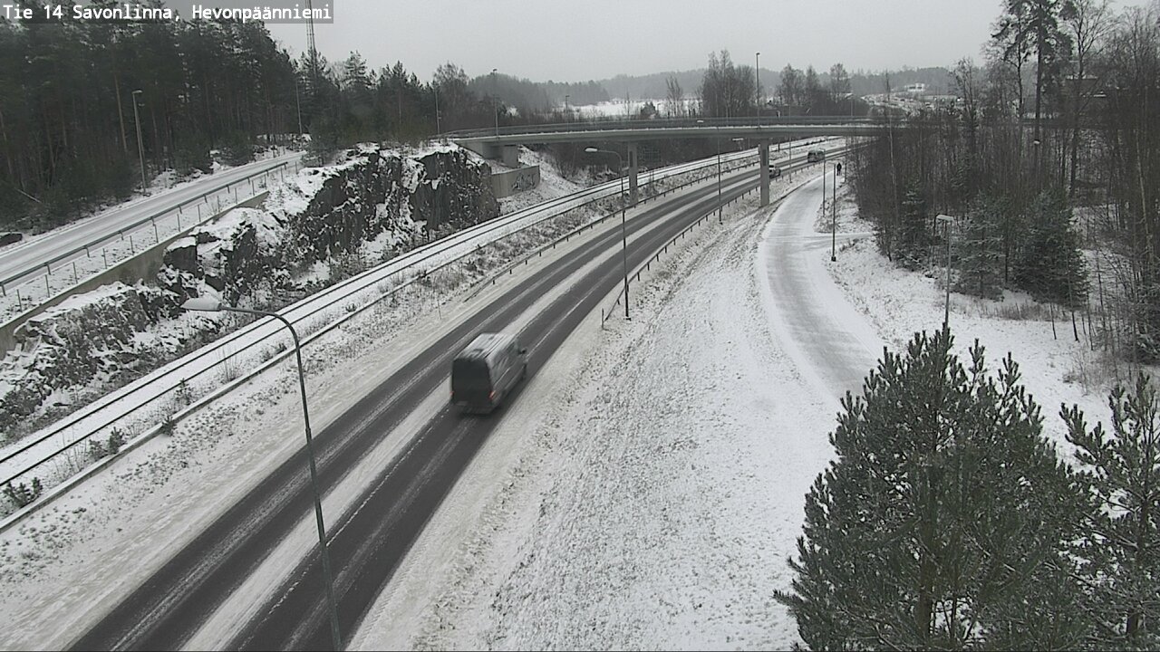 Weather Camera Image Väg 14 Nyslott, Hevonpäänniemi, Savonlinna, Etelä-Savo