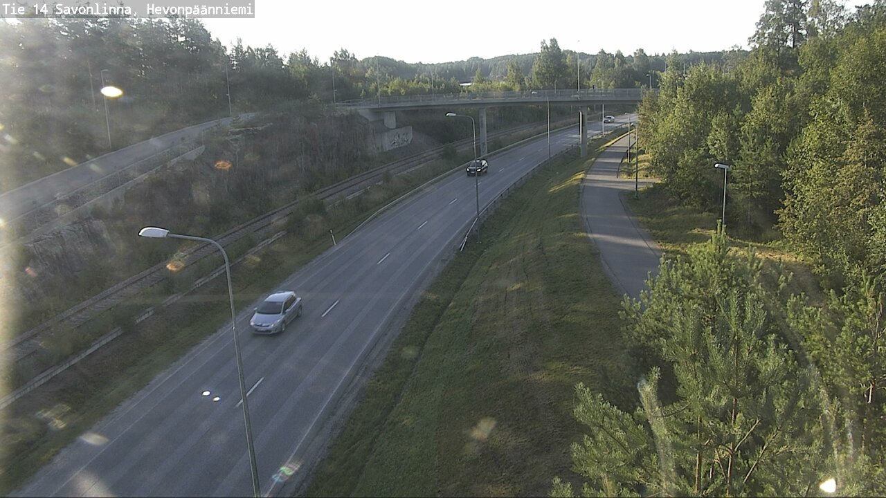 Weather Camera Image Road 14 Savonlinna, Hevonpäänniem, Savonlinna, Etelä-Savo